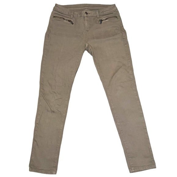 MICHAEL Michael Kors GREY Jeans with Zip Pocket Detail - Size 2 - Picture 1 of 12